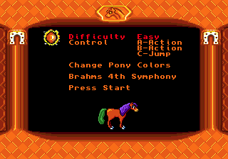 Crystal's Pony Tale screenshot 4 for Sega Genesis